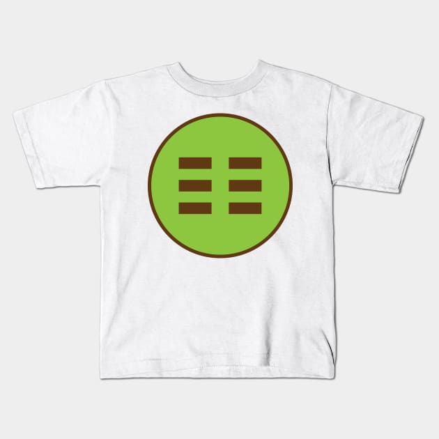 I Ching Earth Trigram ( Kun ) Kids T-Shirt by GalacticMantra